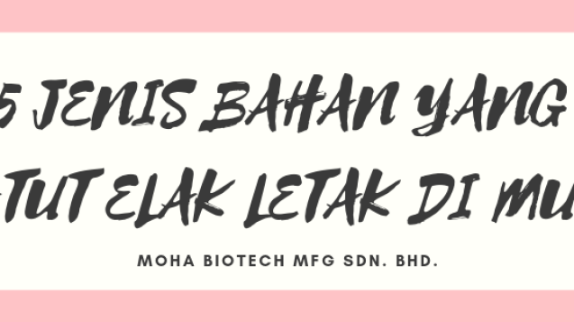 5 benda basic yang patut elak letak di muka